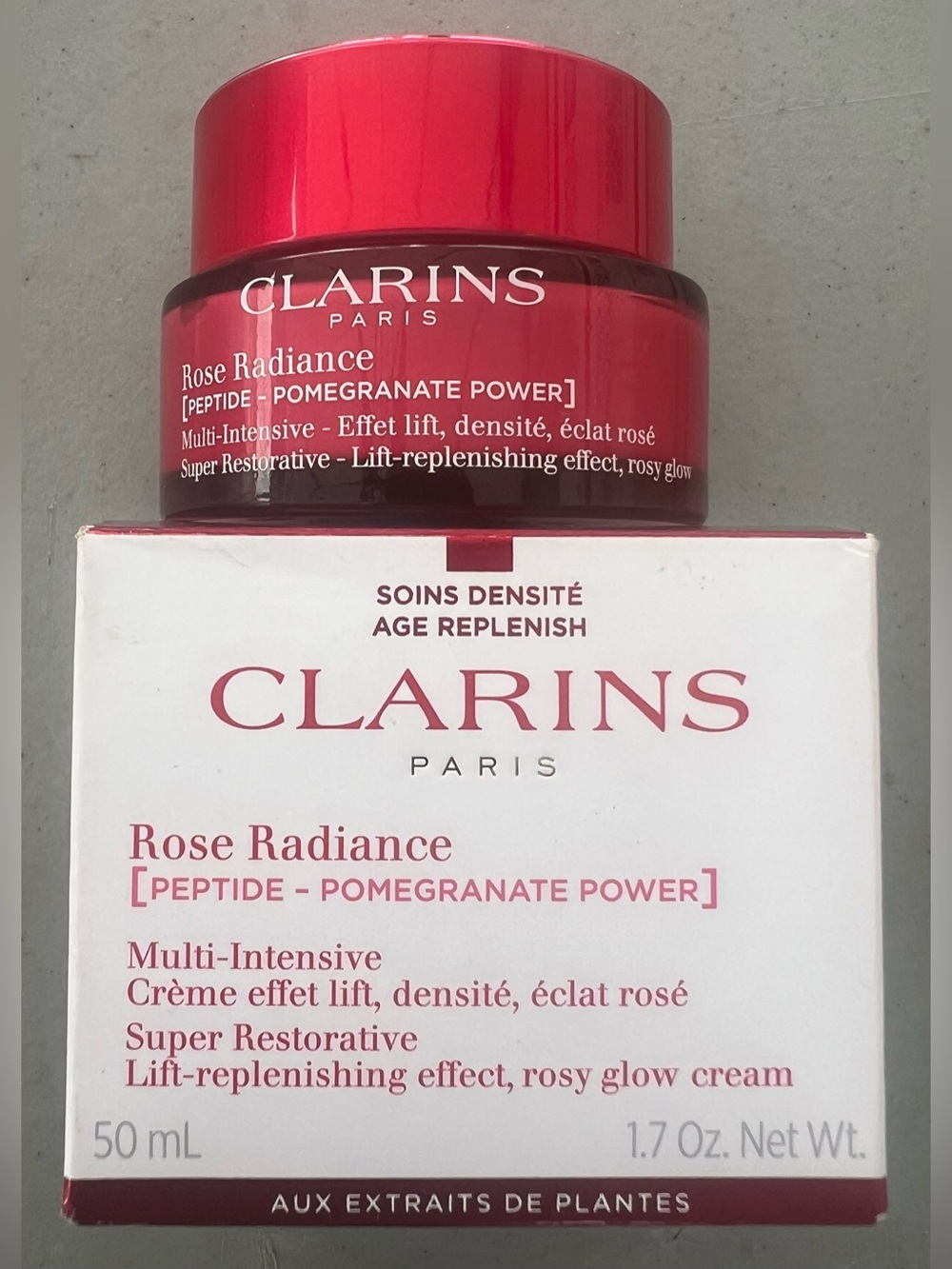 Clarins Rose Radiance Multi-Intensive Face Cream - new in box!